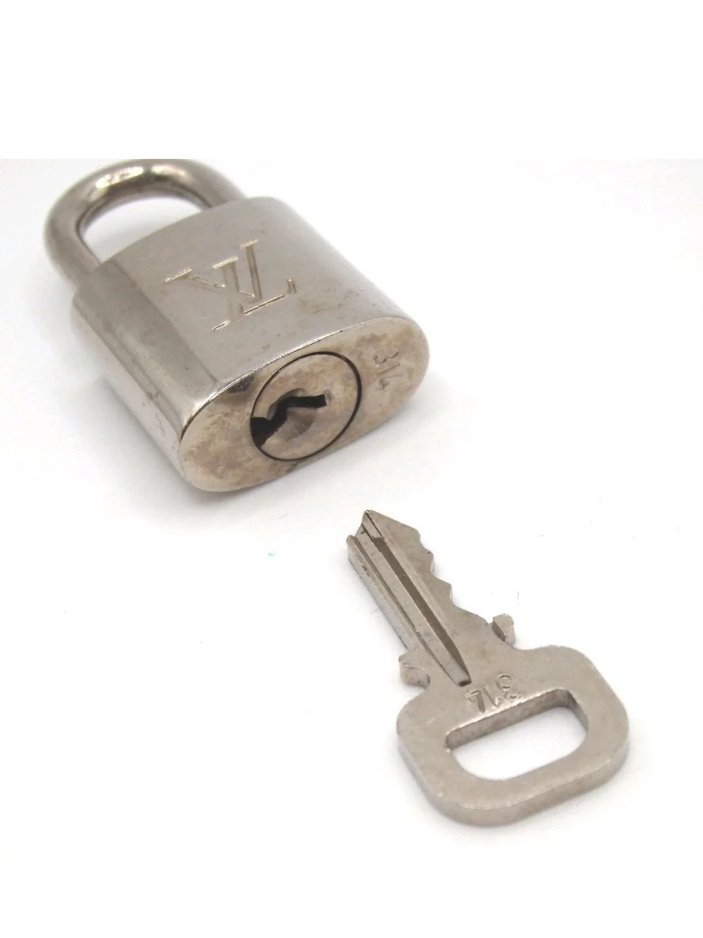 Louis Vuitton Silver Padlock Set with Keys